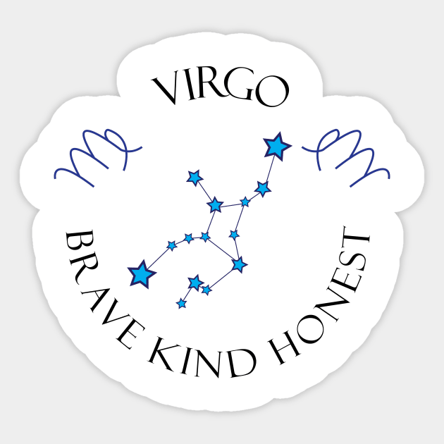 Virgo Brave Kind Honest Sticker by MikaelSh